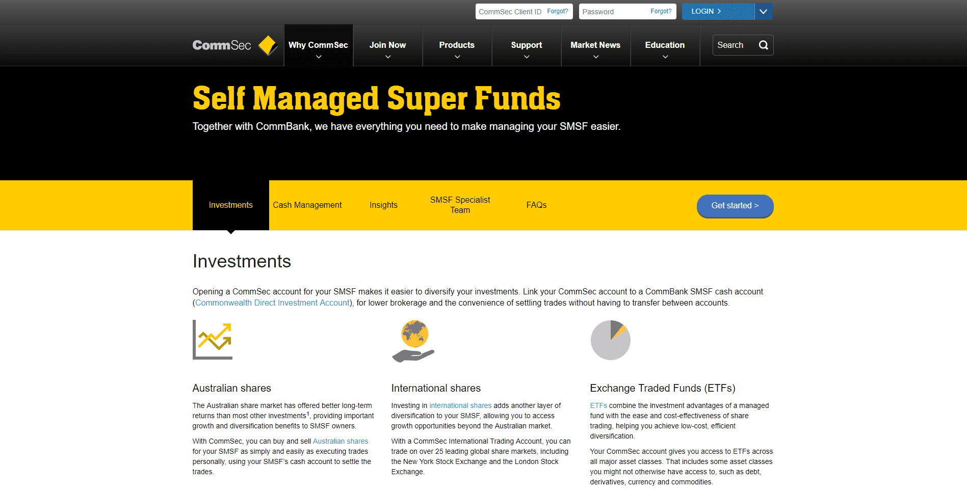 CommSec Review SMSF accounts